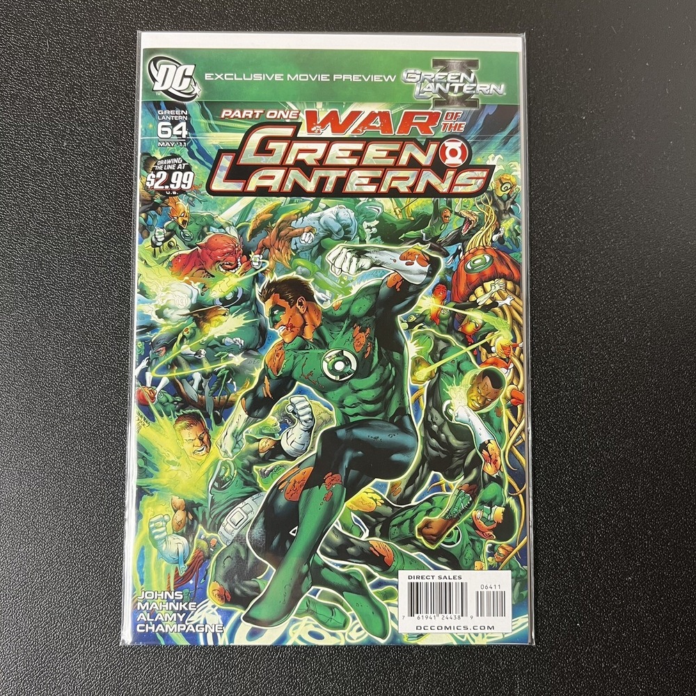 War of the Green Lanterns Issue 64 May 2011 Movie Preview Johns Alamy DC Comics